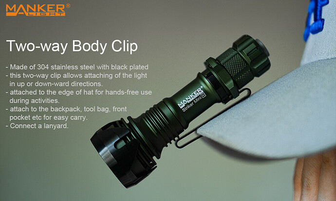 8-Two Way Body Clip
