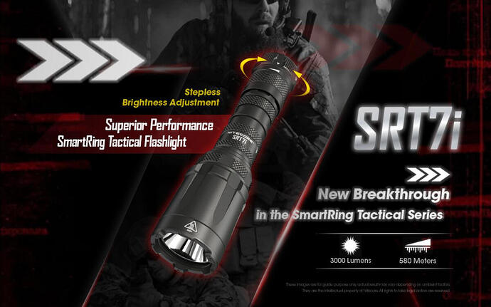 Nitecore SRT7i Superior Performance SmartRing Tactical Flashlight