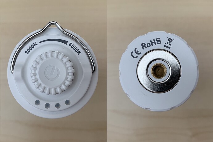 Top rotary switch (left) | magnetic and threaded bottom mount (right)