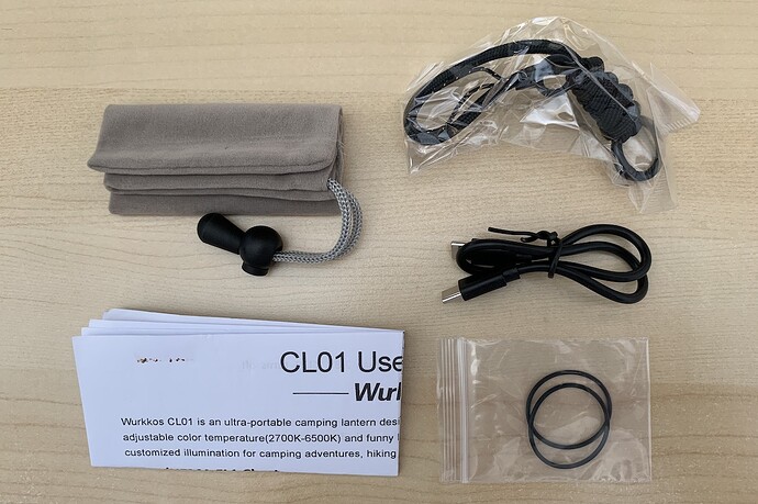 CL01 Bundled accessories