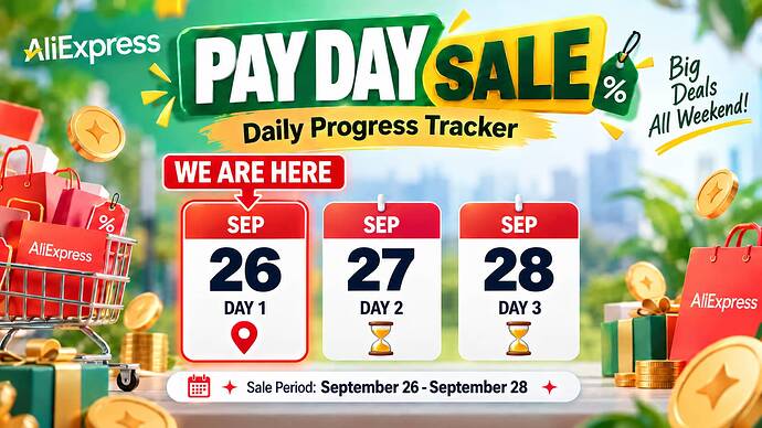 DAILY TRACKER PAY DAY SALE