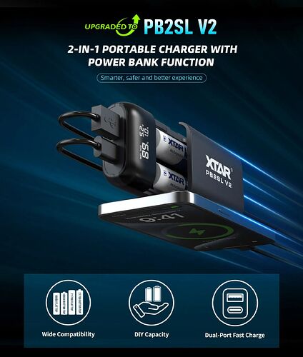 PB2SL-V2-Charger - XTAR