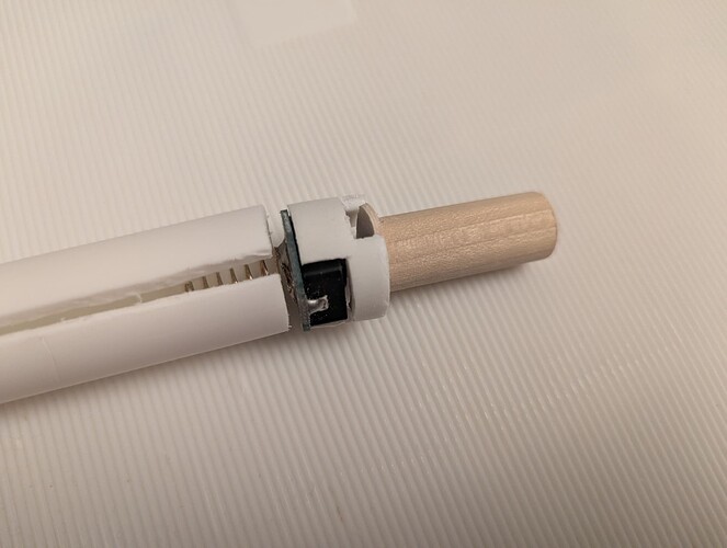 The tail assembly, assembled.