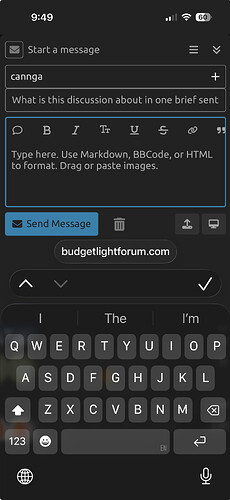 Inbox - Messages - cannga - BudgetLightForum.com
