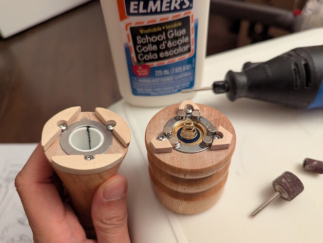 Wood pieces in place!