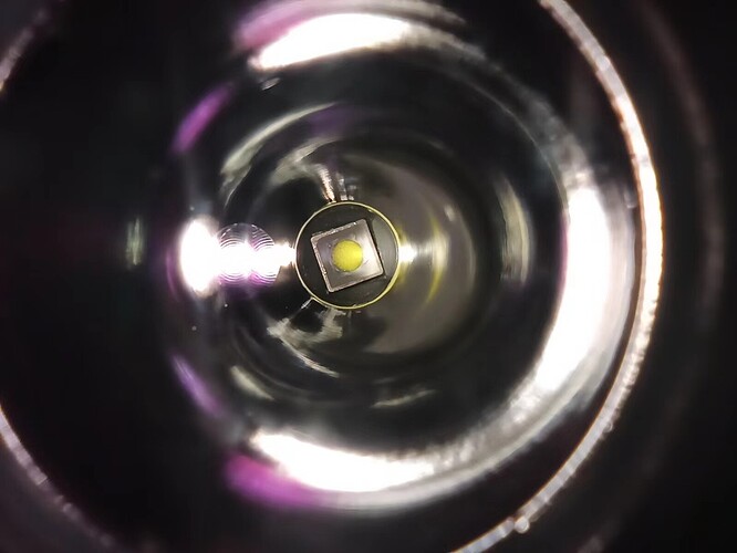 emitter in reflector
