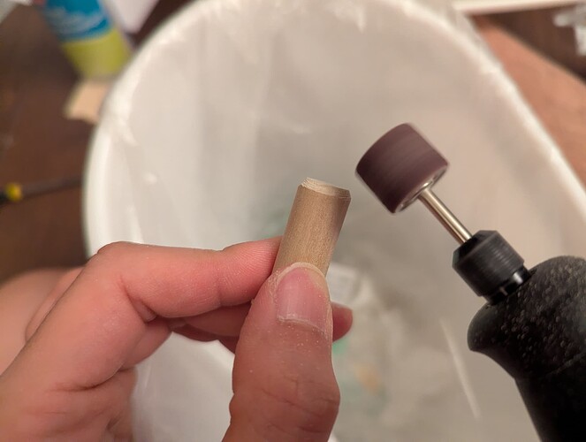 Rounding out the button