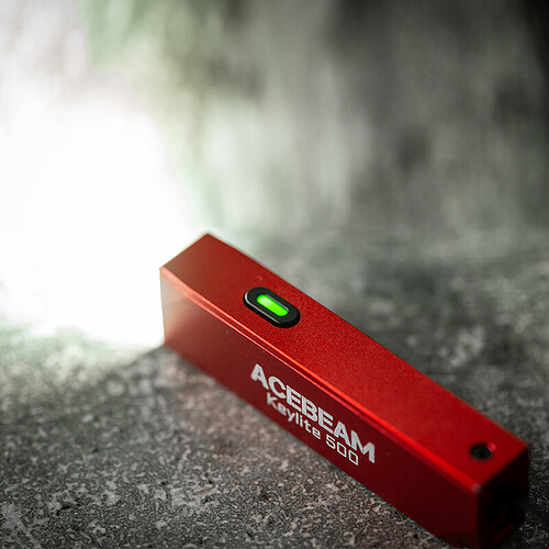 ACEBEAM Keylite500 EDC Flashlight -Red-P1