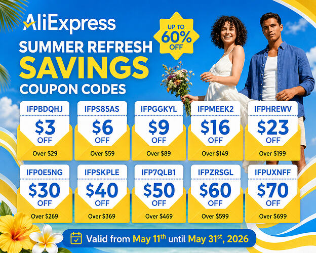 AliExpress Coupon Codes - GLOBAL EDITION