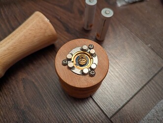 And putting it back in place on the head.