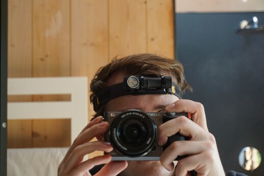 Mirror selfie of yours truly (man, I really need a haircut)