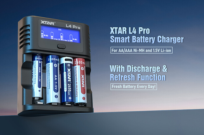 XTAR-L4-Pro-Charger