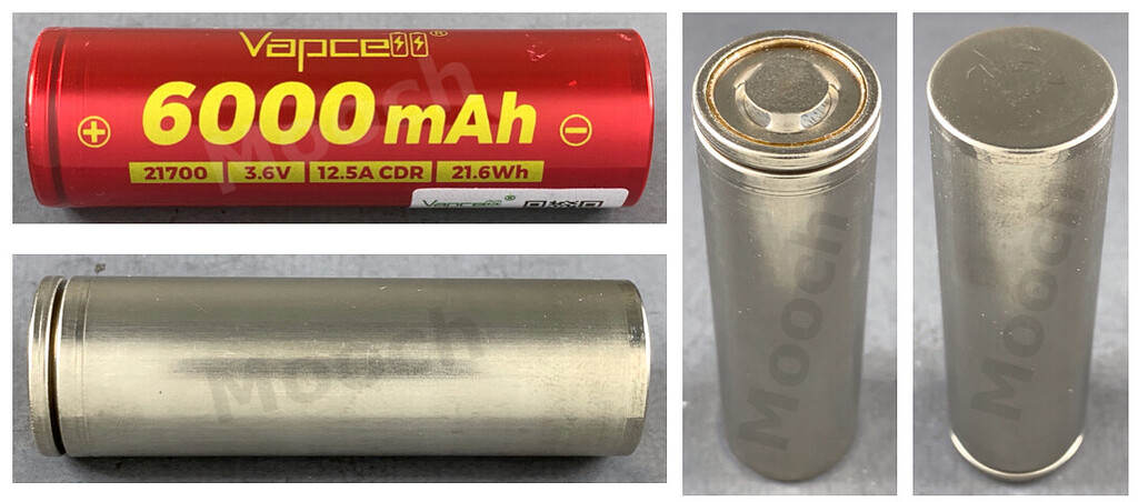 Bench Test Results: Vapcell F60 - 12.5A 6000mAh 21700 Bench Test Results: Vapcell F60 - 12.5A 6000mAh 21700
