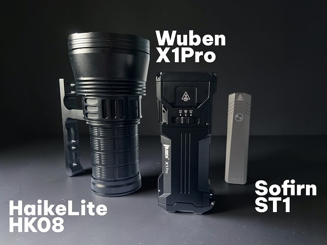 HaikeLite HK08, Wuben X1Pro, Sofirn ST1