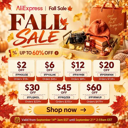 ALIEXPRESS FALL SALE GLOBAL COUPON CODES SEPTEMBER 2026 XPRESSCOUPONS