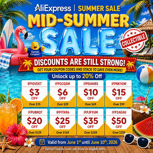 SUMMER SALE JUNE 2026 PROMO CODES mid sale