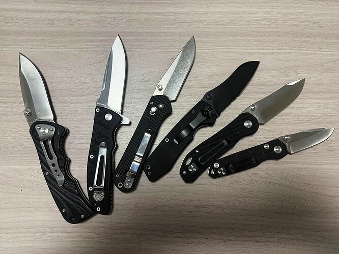 black-pocket-knives-g10-handle