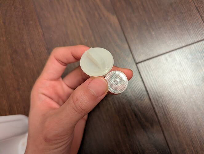 The cap is just about the right size!