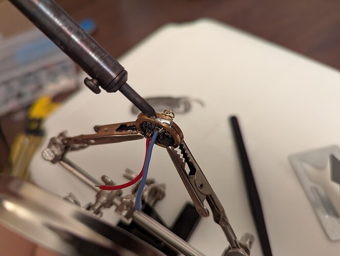 Soldering to the driver