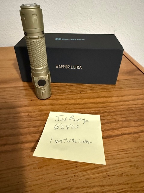 Olight Warrior 3S Ultra - Want to Sell - BudgetLightForum.com